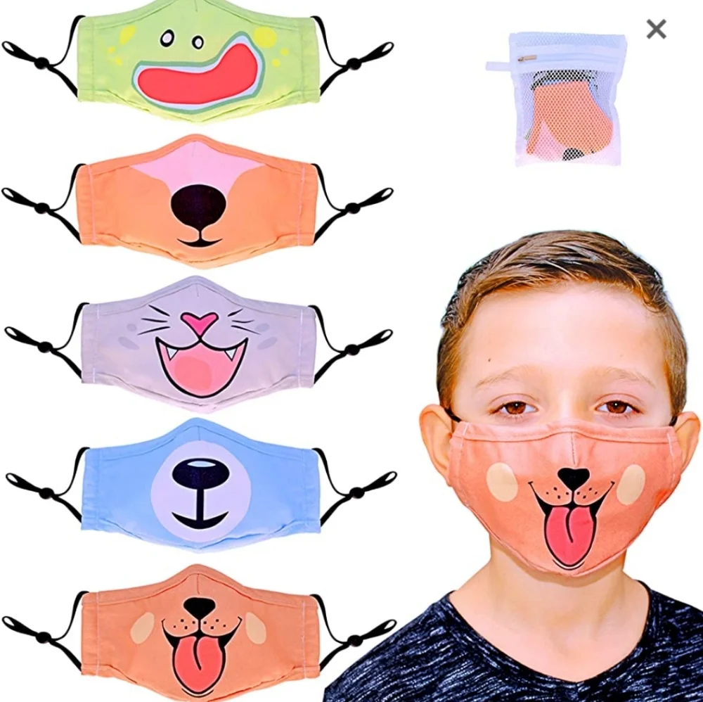 5 kids animal masks
